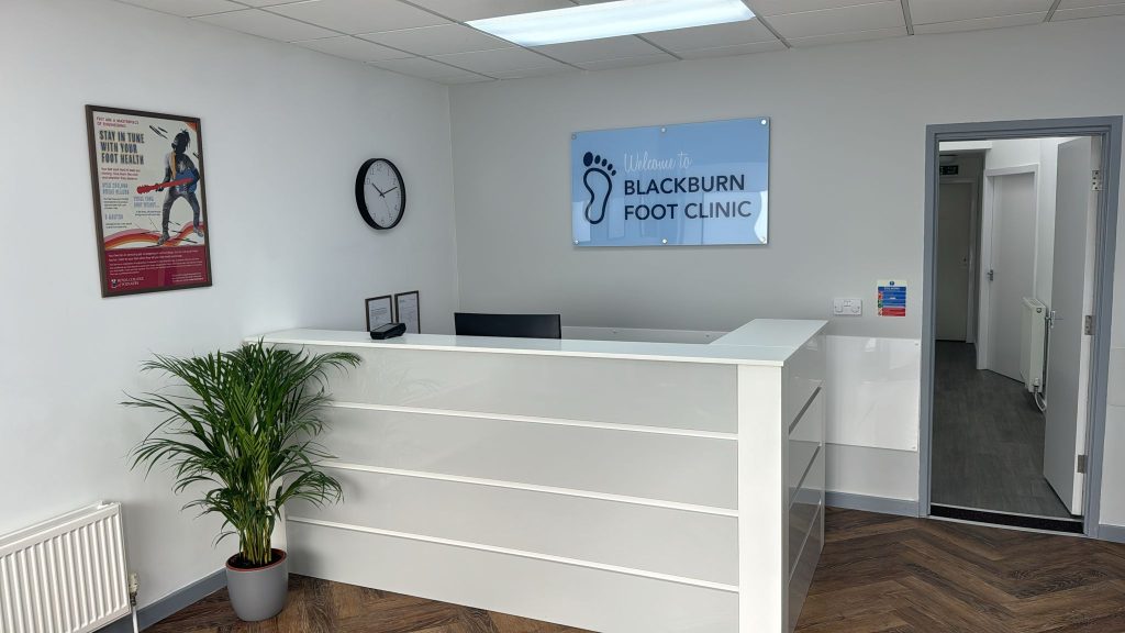 Reception at Blackburn Foot Clinic